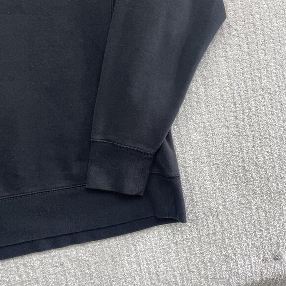 Champion Sweatshirt Men L Black White Crew Neck Sweater Script Spell Out - Picture 5 of 13